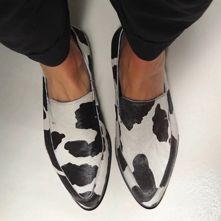 Becca - zapatos à Imprimé Vache