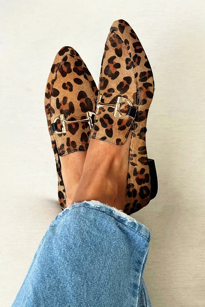 Gia - Mocassins Élégants Léopard