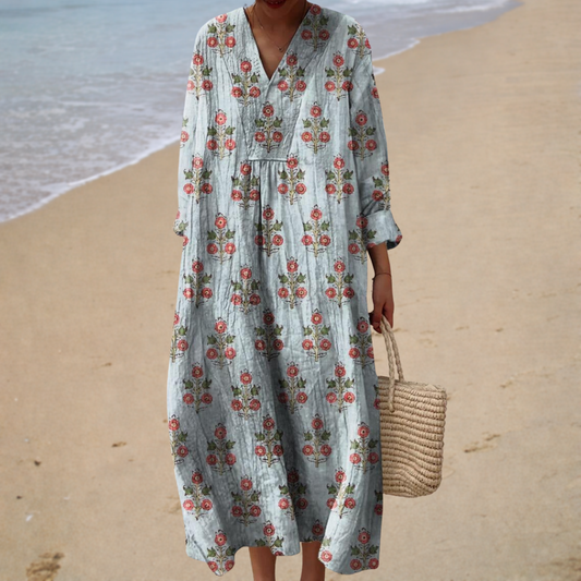 Vestido de verano estampado favorecedor