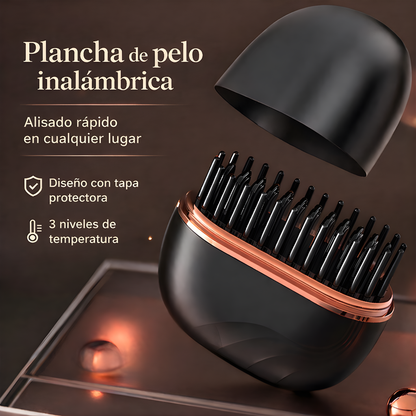 Mini plancha portátil anti-frizz