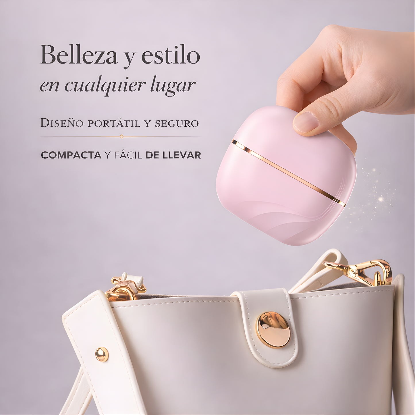 Mini plancha portátil anti-frizz