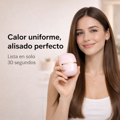 Mini plancha portátil anti-frizz