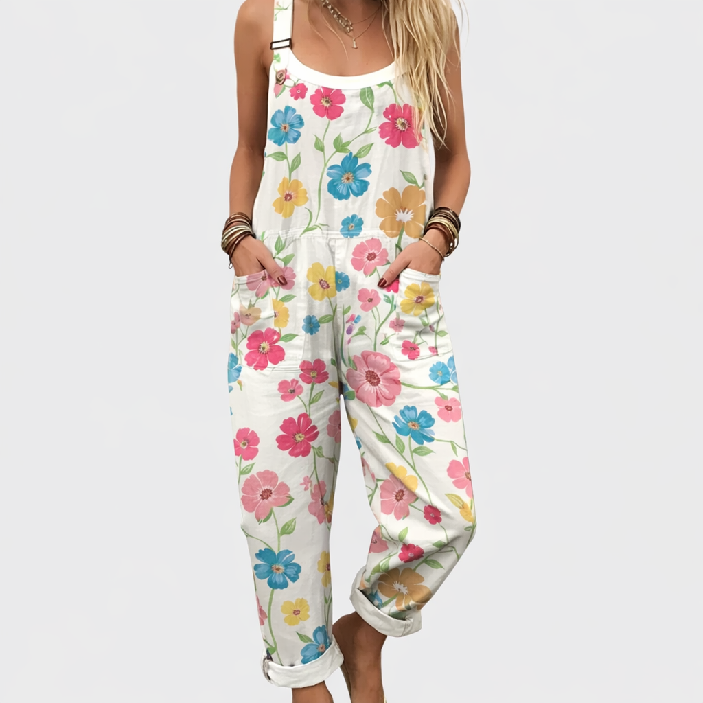ZAIRA | JUMPSUIT FLORAL INTEMPOREL