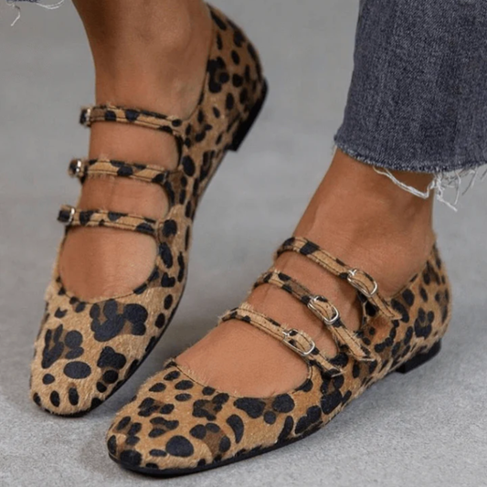 Angelie - zapatos Imprimé Léopard