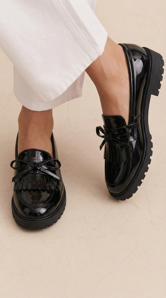 Cailie - zapatos à nœud à franges
